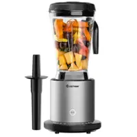 Costway - 1500W Countertop Blender Smoothie Maker High Power Blender w/ 10 Speeds - Black/Silver - Front_Zoom