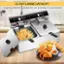 12.7QT LARGE CAPACITY Large Fry Basket, suitable for use in family or commercial settings.