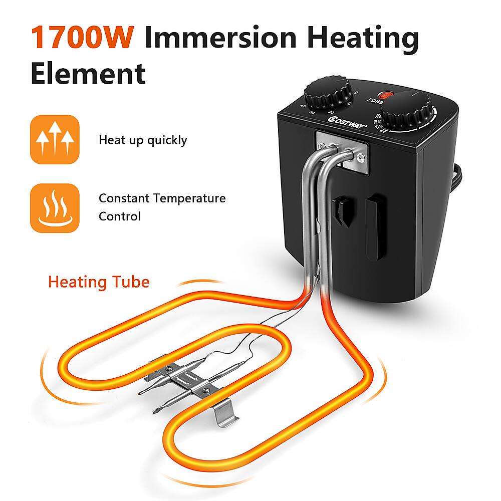 1700W Immersion Heating Element - PORE de COSTHAY E - 3O Heat up quickly - Constant Temperature Control - Heating Tube