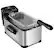 Alt View 20. Costway - 3.2 Quart Electric Deep Fryer 1700W Stainless Steel Timer Frying Basket - Black + Silver.