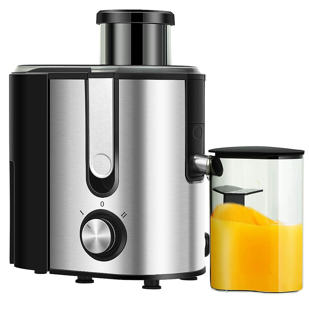 Alt View 19. Costway - Juicer Machine Juicer Extractor Dual Speed w/ 2.5'' Feed Chute - Silver + Black.