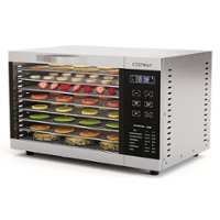 Costway - Food Dehydrator Dryer Machine 85°F-160°F with 8 Detachable Mesh Trays & Timer - Silver - Front_Zoom