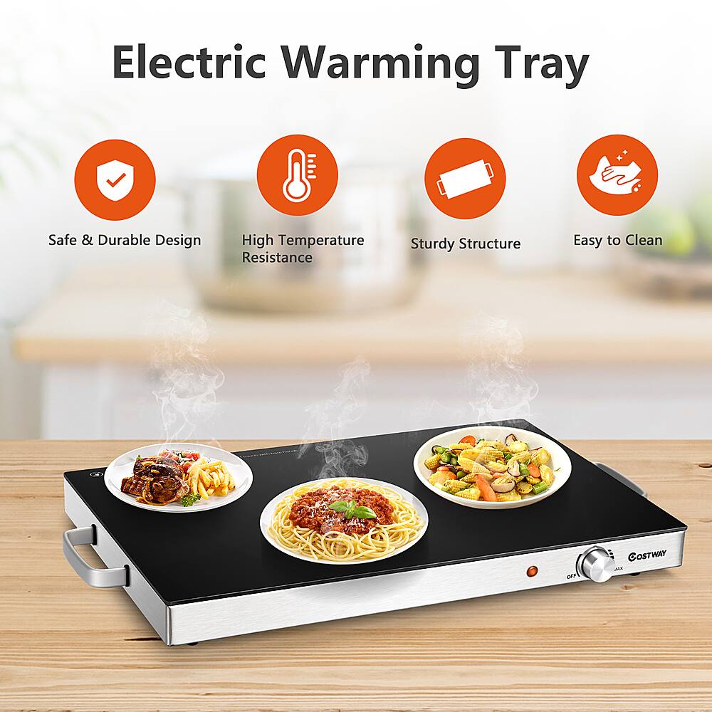 Electric Warming Tray Safe & Durable Design High Temperature Resistance Sturdy Structure Easy to Clean