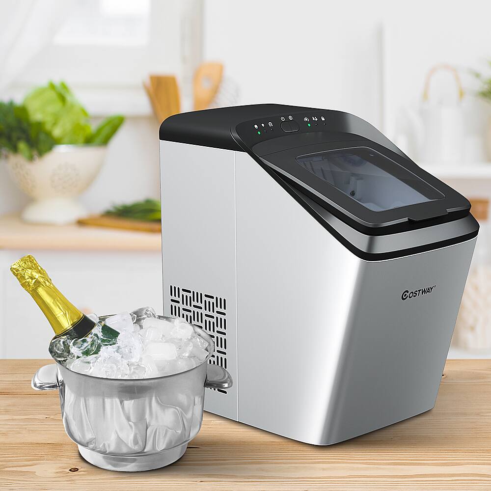 Best Buy Costway Ice Maker Countertop 33Lbs/24H SelfClean Function w