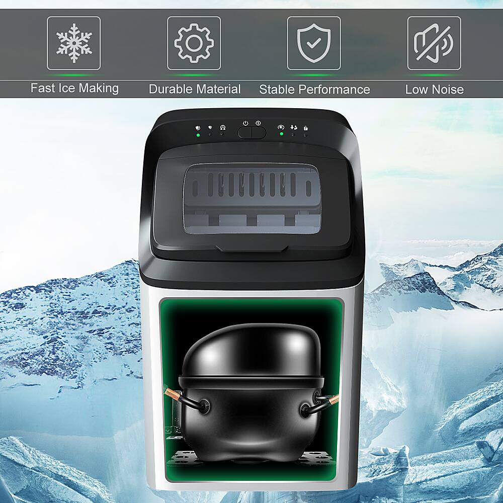 Best Buy Costway Ice Maker Countertop 33Lbs/24H SelfClean Function w
