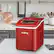 Alt View 13. Costway - Portable Ice Maker Machine Countertop 26Lbs/24H Self-cleaning w/ Scoop - Red.
