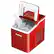 Alt View 19. Costway - Portable Ice Maker Machine Countertop 26Lbs/24H Self-cleaning w/ Scoop - Red.