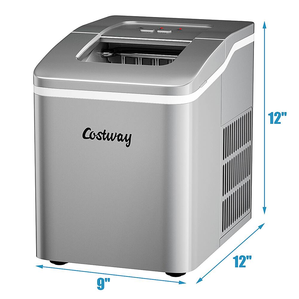 The text on the image reads "Costway 12" 9" 12"." This information indicates that the appliance is a Costway product, measuring 12 inches wide, 9 inches deep, and 12 inches tall.