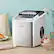 Alt View 13. Costway - Ice Maker Machine Countertop 26Lbs/24H Self-Clean W/ Scoop - Silver.