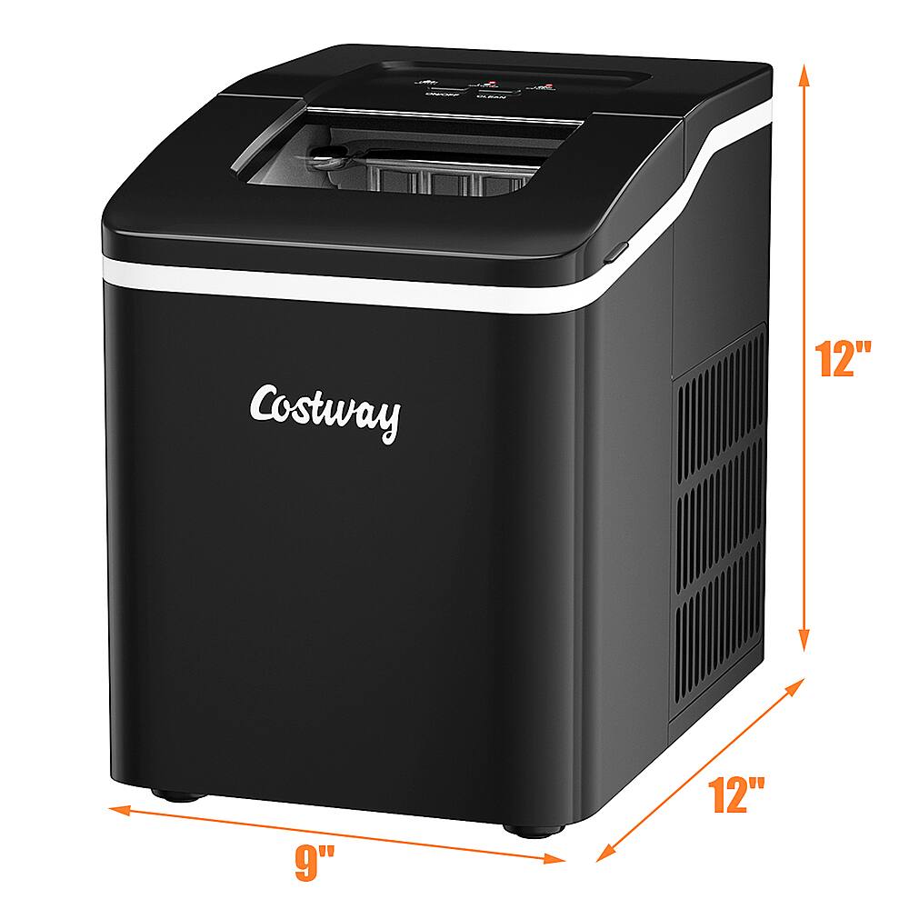 The text on the image reads "Costway 12" 9" 12"." This suggests that the appliance is 12 inches in height, 9 inches in width, and 12 inches in depth.