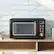 Alt View 12. Costway - 0.7Cu.ft Retro Countertop Microwave Oven 700W LED Display Glass Turntable - Rose Gold.