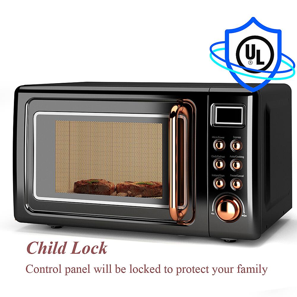 The text on the image reads: "Child Lock. Control panel will be locked to protect your family."