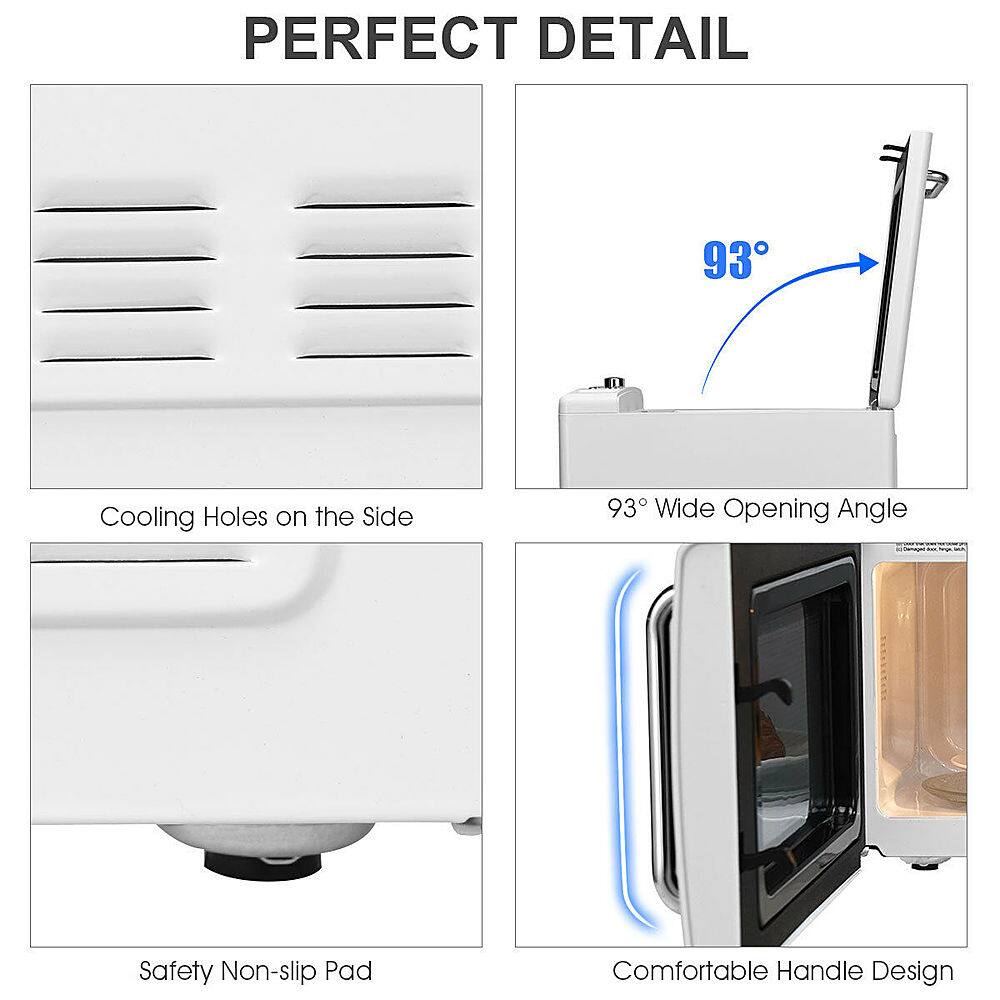 PERFECT DETAIL 93 Cooling Holes on the Side 93 Wide Opening Angle Safety Non-slip Pad Comfortable Handle Design