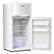 Alt View 16. Costway - 2 Doors 3.4 cu ft. Unit Compact Mini Refrigerator Freezer Cooler - White.