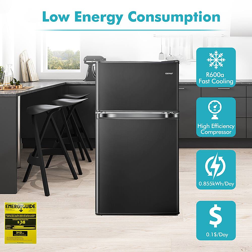 Low Energy Consumption 41 NF CUSTRAT R600a Fast Cooling High Efficiency Compressor 0.855kWh/Day ENERG GUIDE - o | I ee | - 1 - - - - - | - | : | | - - : 2 $38 - d . : 312 . | | I  I I I I | $ 0.1$/Day