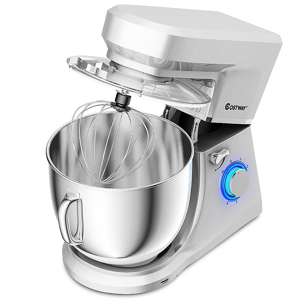Costway Tilt Head Stand Mixer 7.5 Qt 6 Speed 660W with Dough
