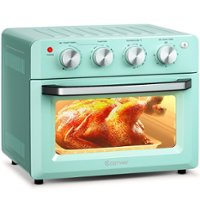 Costway - Air Fryer Toaster Oven 19 QT Dehydrate Convection Ovens w/ 5 Accessories - Mint green - Front_Zoom