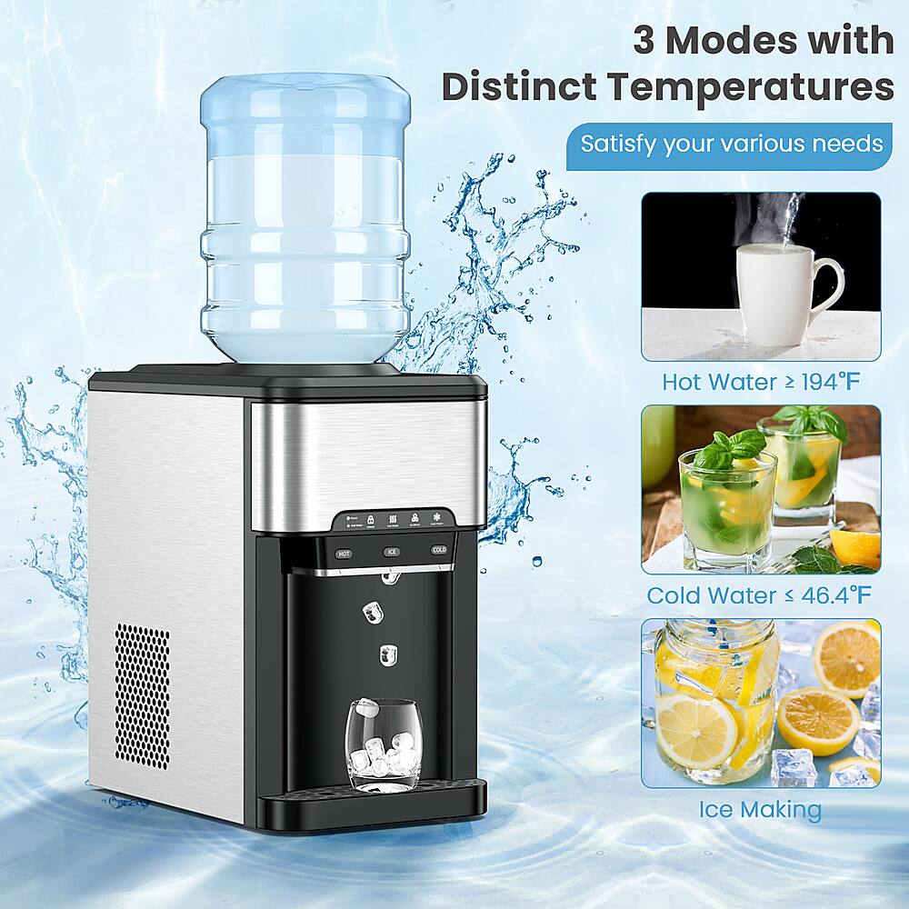3 Modes with Distinct Temperatures: Satisfy Your Various Needs

1. Hot Water: 2 194°F
2. Cold Water: 46.4°F
3. Ice Making
