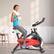 Alt View 11. Costway - Magnetic Exercise Bike Fitness Cycling Bike W/35Lbs Flywheel Home Gym - Red/Black.