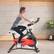 Alt View 12. Costway - Magnetic Exercise Bike Fitness Cycling Bike W/35Lbs Flywheel Home Gym - Red/Black.