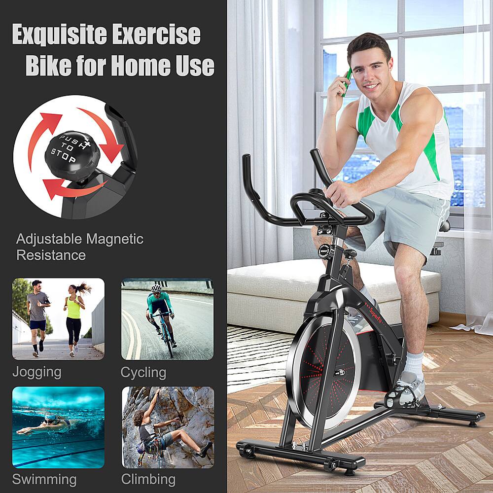 Exquisite Exercise Bike for Home Use: Adjustable Magnetic Resistance - *Superfit Jogging, Cycling, Swimming, Climbing