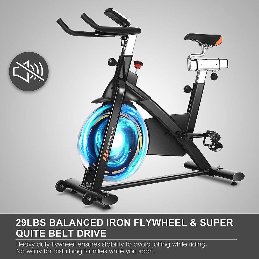 BOPLUS 29LBS BALANCED IRON FLYWHEEL & SUPER QUIET BELT DRIVE: Heavy duty flywheel ensures stability to avoid jolting while riding. No worry for disturbing families while you sport.