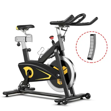 Front. Costway - Magnetic Exercise Bike Stationary Belt Drive - Black.
