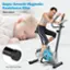 Super Smooth Magnetic Resistance Bike Near-silent Support up to 243lbs Anti-slip Foot Pads