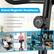 The text on the image is grouped and corrected as follows:
8-Level Magnetic Resistance:
1. Rehabilitation Training
2. Cardio Workout
3. Improve Endurance
4. Stabilizing Muscle
The image features a group of people engaging in various exercises using a magnetic resistance machine, which offers different levels of resistance for a more effective workout. The machine is designed to help users improve their strength, endurance, and overall fitness.