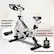The text on the image reads: "4 Powerful Suction Cups Effectively Improve Stability 4 GOPLUS Simulate the swing of real movement to provide a real cycling experience Dual-Spring Shock Absorption."