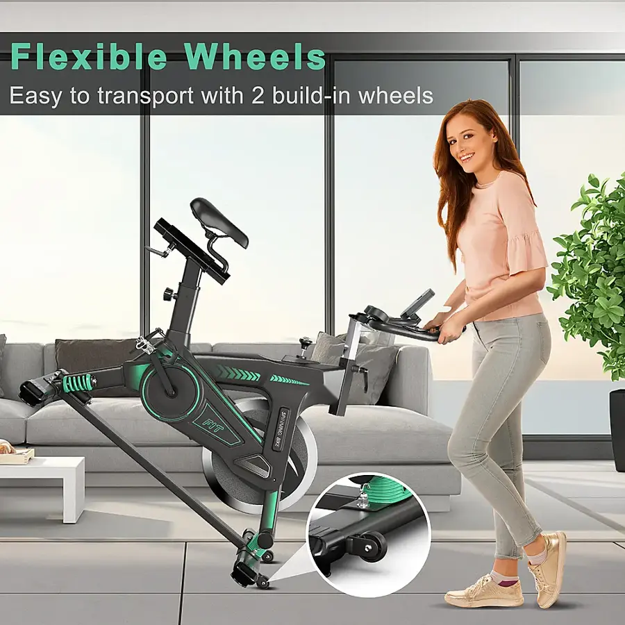 Flexible Wheels: Easy to transport with 2 built-in wheels.
