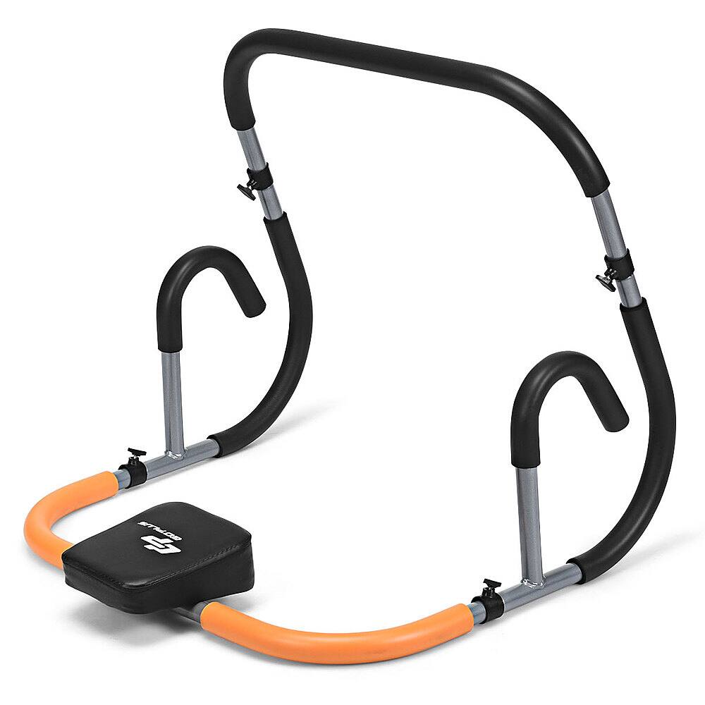 Alt View 19. Costway - Ab Fitness Crunch Abdominal Exercise Workout Machine for Glider Roller & Pushup - Black.