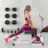 Alt View 11. Costway - Multifunction Squat Machine Hip Thrust Machine Sit up Exercise Set - Black and White.