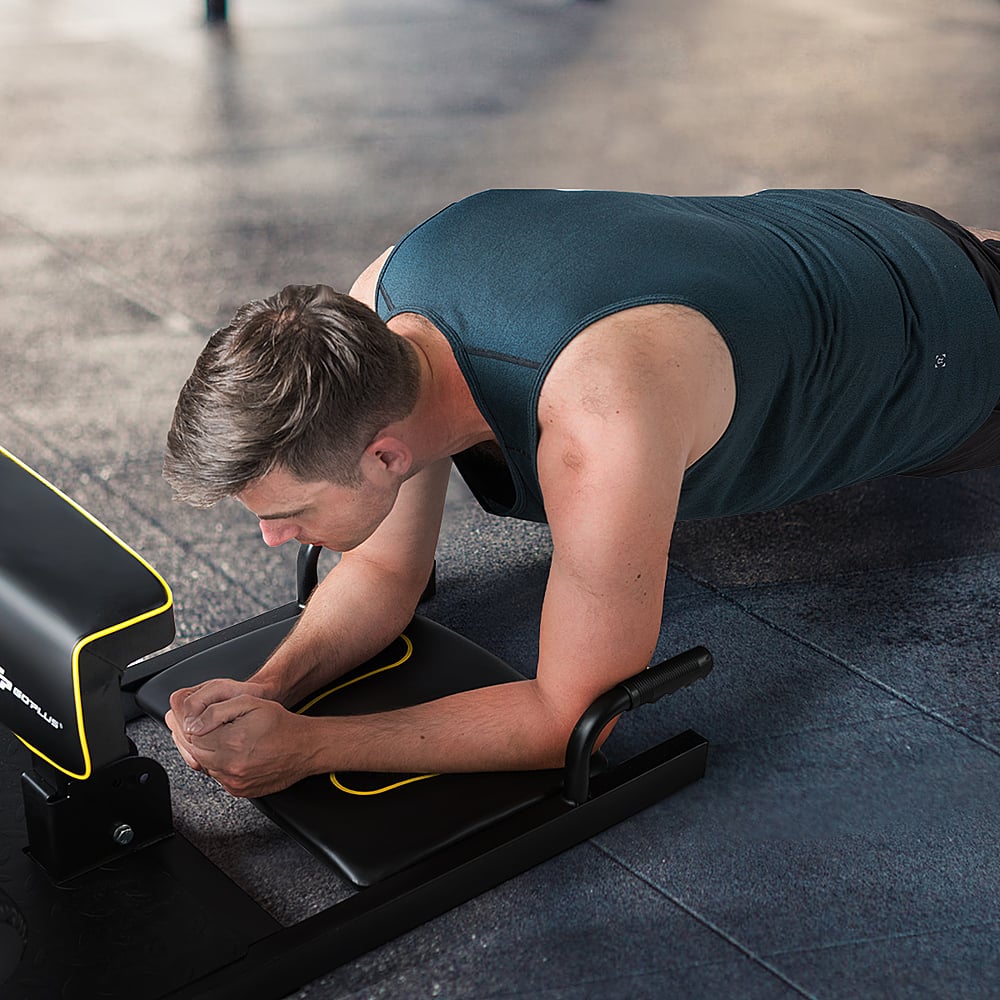 Alt View 12. Costway - 8-in-1 Multifunction Squat Machine Deep Sissy Squat Home Gym Fitness Ab Trainer - Black.