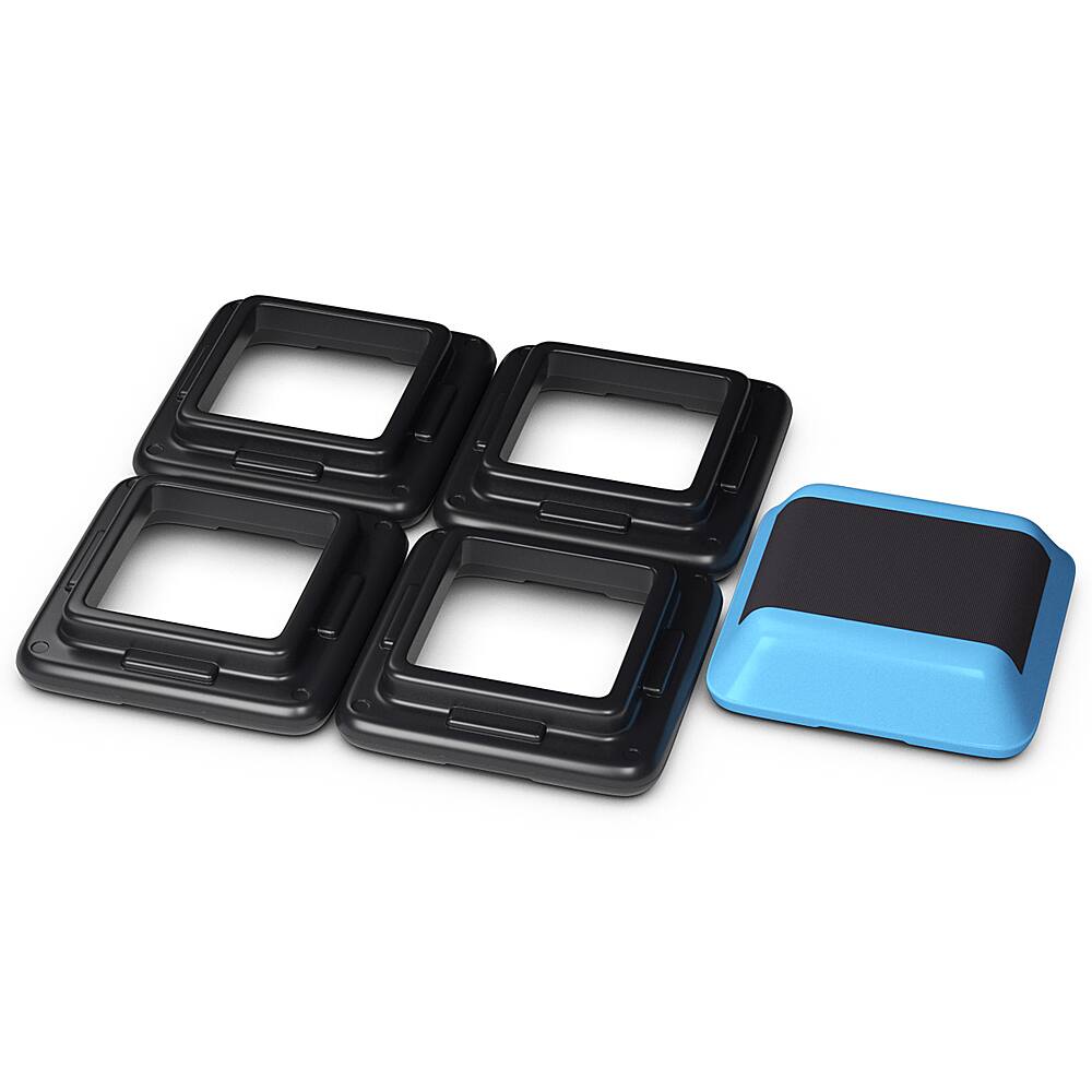 Alt View 19. Costway - 16''Aerobic Step System 4 Risers Fitness Exercise Stepper Platform Cardio Workout - Black and Blue.