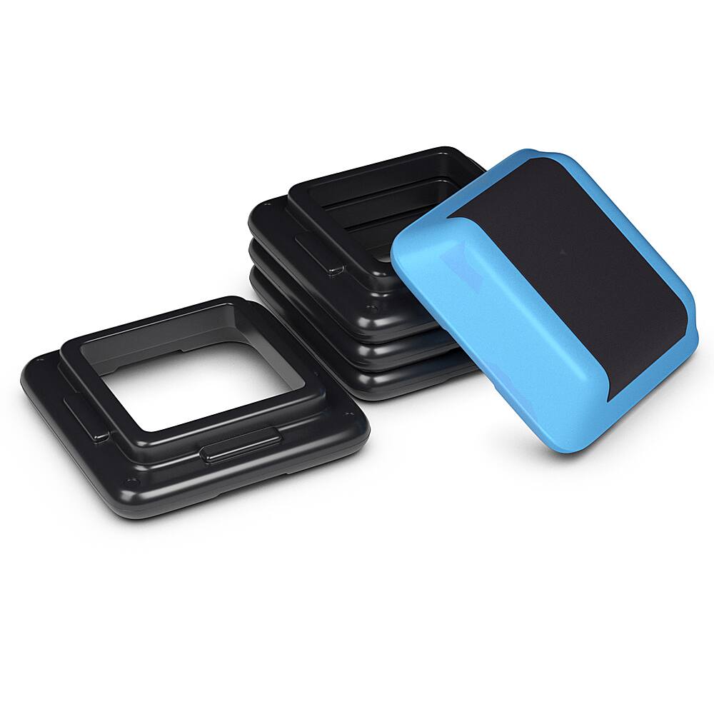 Alt View 20. Costway - 16''Aerobic Step System 4 Risers Fitness Exercise Stepper Platform Cardio Workout - Black and Blue.