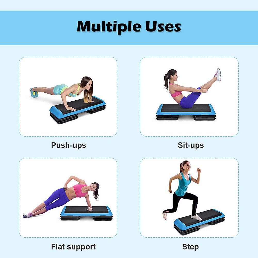 Multiple Uses: Push-ups, Sit-ups, Flat support, Step