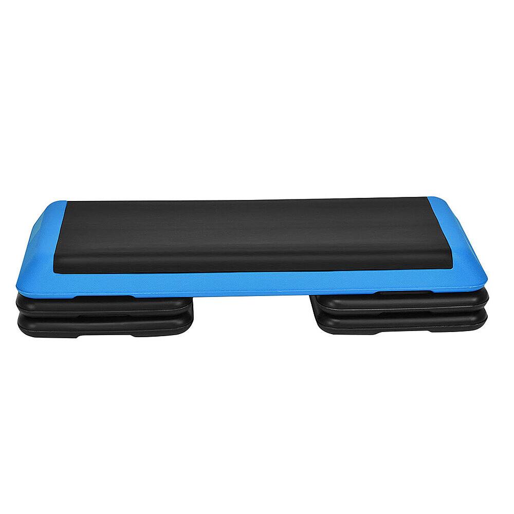 Alt View 20. Costway - Fitness Aerobic Step Cardio Adjust 4'' - 6'' - 8'' Exercise Stepper w/Risers - Blue.