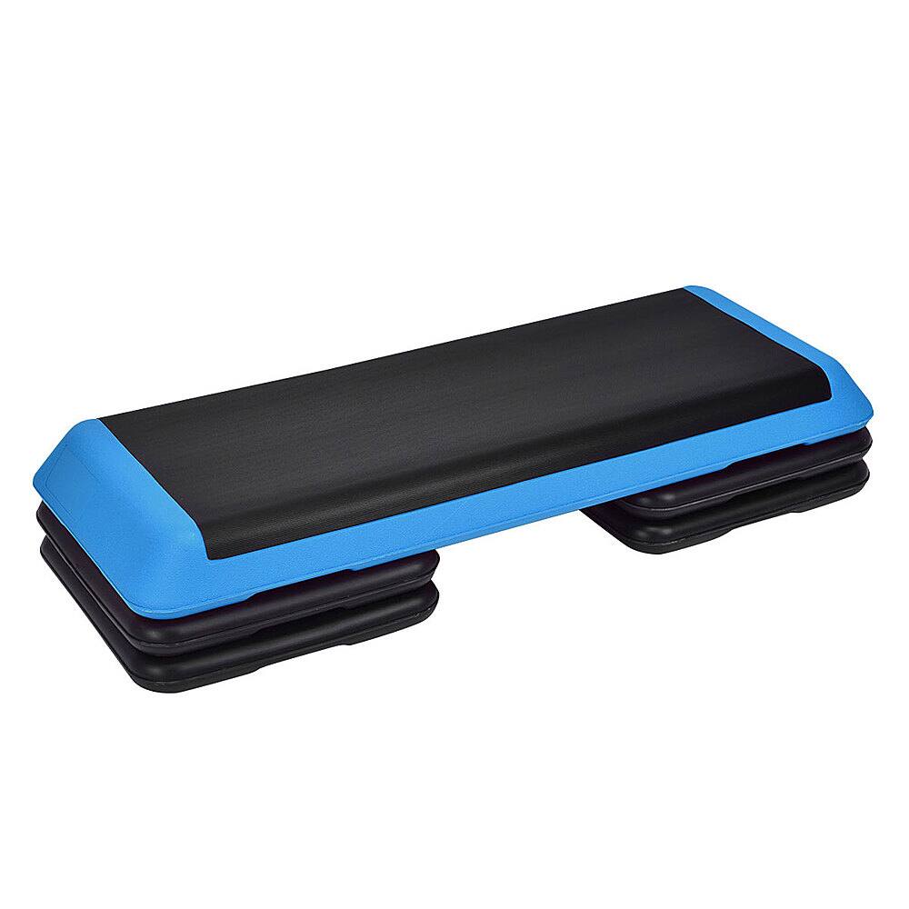 Alt View 21. Costway - Fitness Aerobic Step Cardio Adjust 4'' - 6'' - 8'' Exercise Stepper w/Risers - Blue.