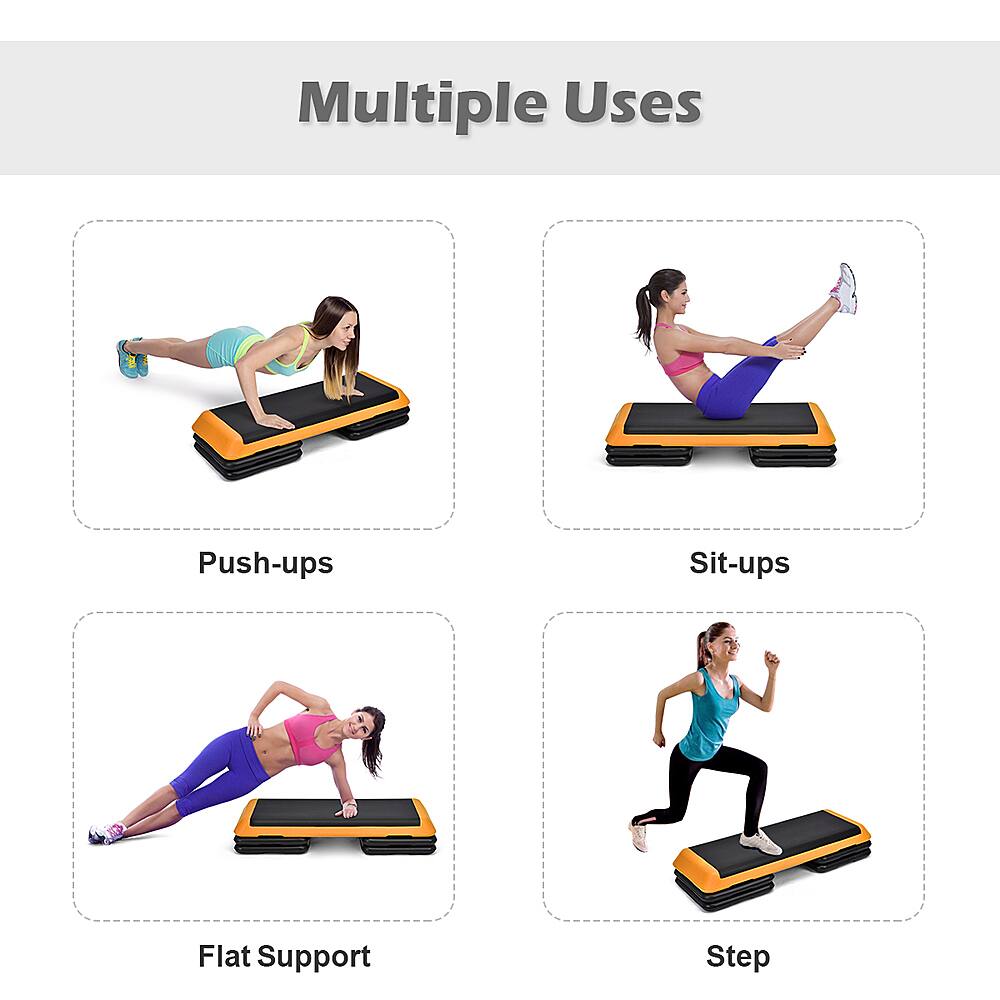 Multiple Uses: Push-ups, Sit-ups, Flat Support, Step