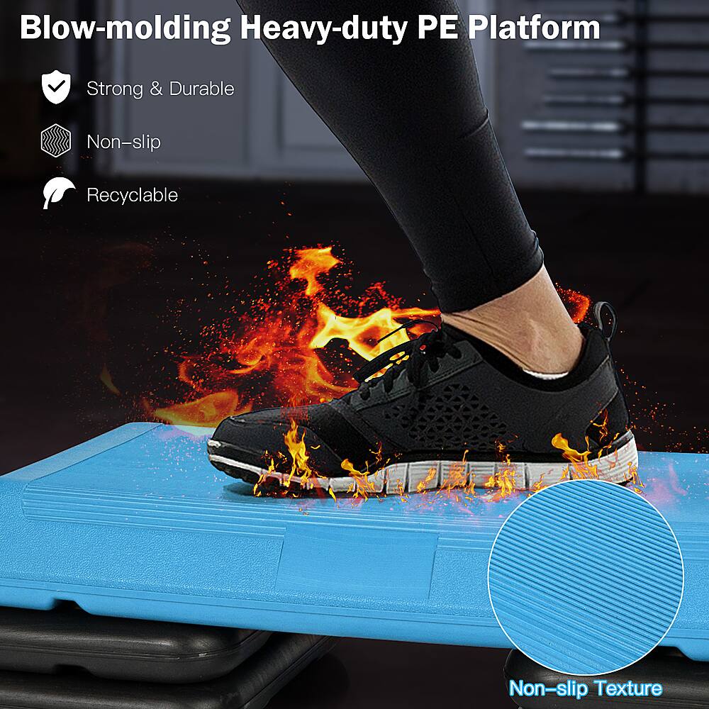 Blow-molding Heavy-duty PE Platform: Strong & Durable, Non-slip, Recyclable, Non-slip Texture.