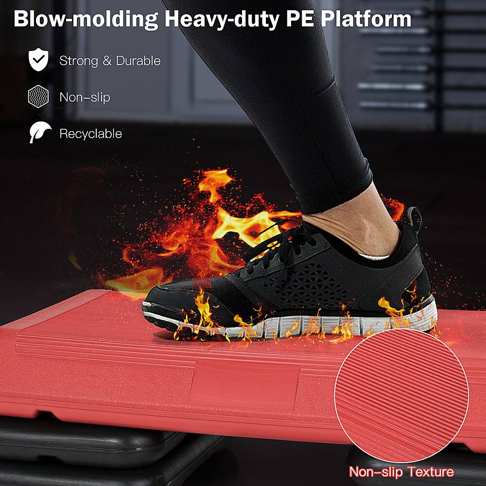 Blow-molding Heavy-duty PE Platform: Strong & Durable, Non-slip, Recyclable, Non-slip Texture.