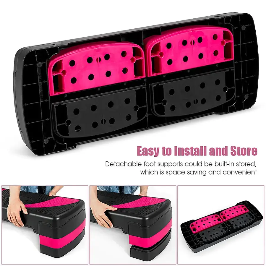 Easy to Install and Store: Detachable foot supports could be built-in stored, which is space saving and convenient.