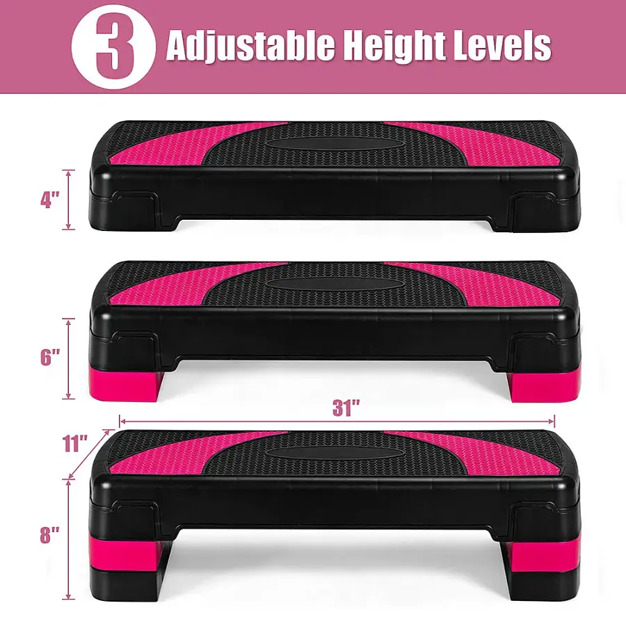 3 Adjustable Height Levels: 4", 6", 11"