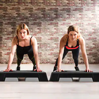 Aerobic Stepper Exercise Machine GYMAX Aerobic Step Platform ...