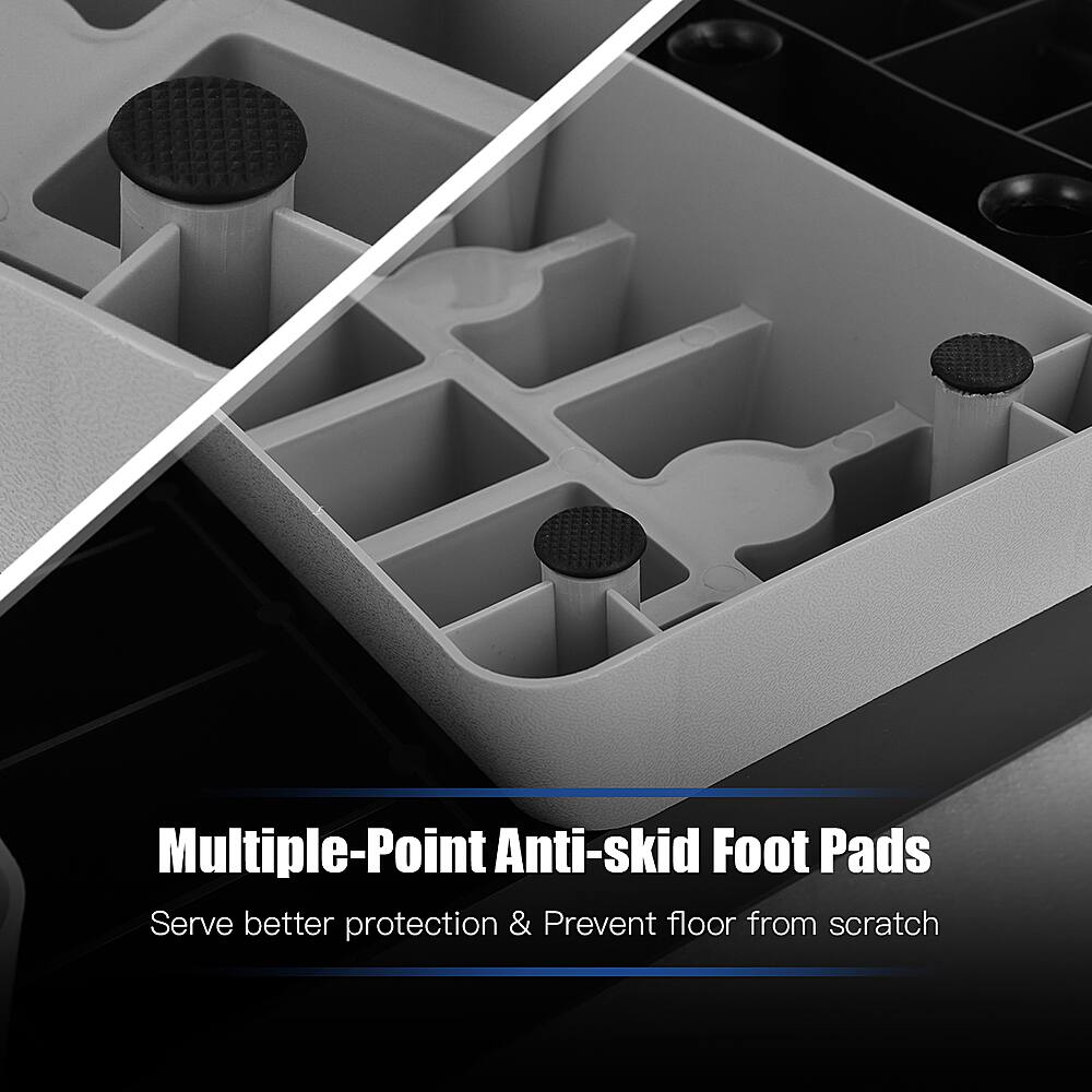 Multiple-Point Anti-skid Foot Pads Serve better protection & Prevent floor from scratch.