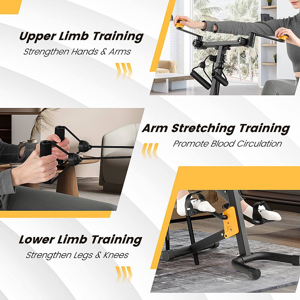 Upper Limb Training: Strengthen Hands & Arms
Arm Stretching Training: Promote Blood Circulation
Lower Limb Training: Strengthen Legs & Knees
