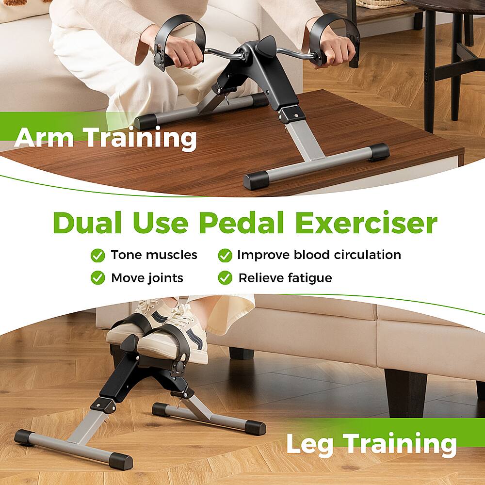 Arm Training Dual Use Pedal Exerciser: Tone muscles, Improve blood circulation, Move joints, Relieve fatigue. Leg Training.