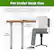 For Under Desk Use: You will need at least 13 inches of a height clearance from your knee to the table to use the pedals under the table. Height Clearance: 13" Table Height.