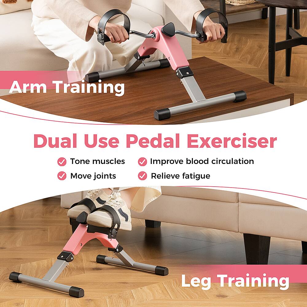 Arm Training Dual Use Pedal Exerciser: Tone muscles, Improve blood circulation, Move joints, Relieve fatigue. Leg Training.